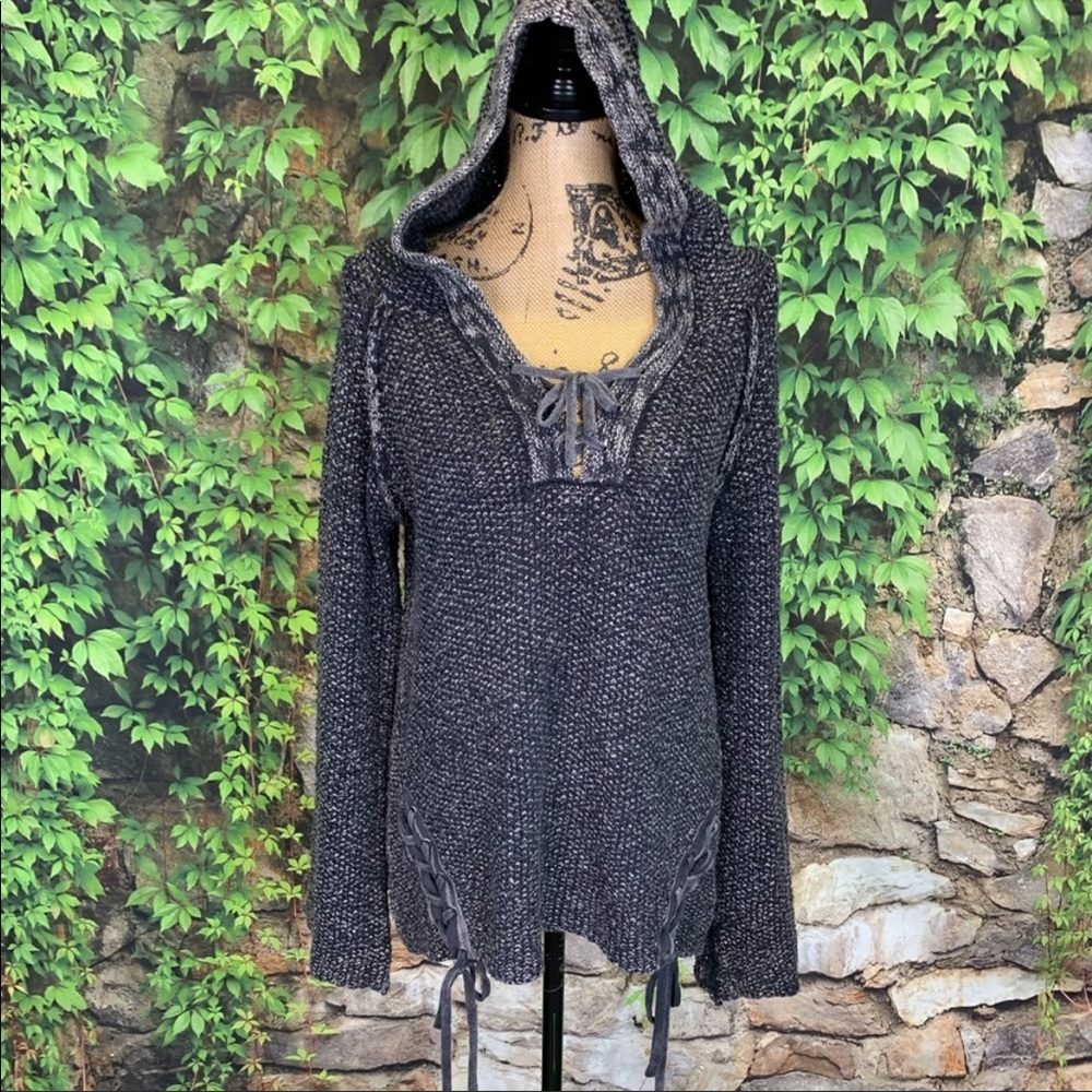 Vintage Havana Gray Hooded Sweater